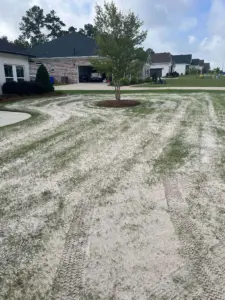 elite lawn management top dressing areation 2
